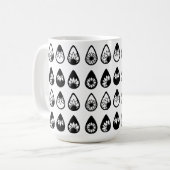 Boho Zonnebloem Silhouet - Handgetekende Cricut Koffiemok (Voorkant links)