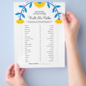 Boho Zonnebloem Zou Ze Liever Bruidsmeubel Shower  Flyer (Hand)