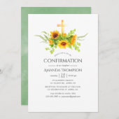 Boho Zonnebloemen Bevestiging Kaart (Voorkant / Achterkant)