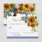 Boho Zonnebloemen Country Western Bloemstuk RSVP K (Voorkant / Achterkant)