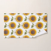 Boho Zonnebloemen en Diamanten Handdoeken Set (Handdoek)