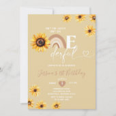 Boho Zonnebloemen is niet haar feestelijke verjaar Kaart (Voorkant)