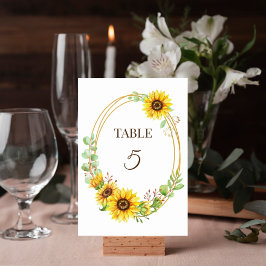 Boho zonnebloemen krans romantisch kaart