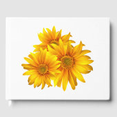 Boho Zonnebloemen Land Gele Bloemen Bruiloft Gastenboek (Voorkant)