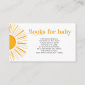 Boho-zonneboeken voor baby ticket informatiekaartje (Voorkant)