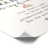 Boho zonneschijn advies voor baby shower partij te poster (Hoek)