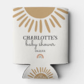 Boho zonneschijn baby shower gunst blikjeskoeler