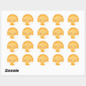 Boho zonneschijn baby shower ronde sticker (Vel)