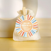 Boho zonneschijn Eerste reis rond de zon verjaarda Bedankjes Labels