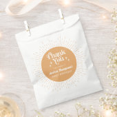 Boho zonneschijn geel eerste verjaardag dank u bedankzakje (Geknipt)