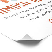 Boho zonneschijn Neutraal Baby shower Mimosa teken Foto Afdruk (Hoek)