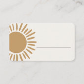 Boho zonneschijn plaats kaart plaatskaartje (Voorkant)