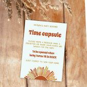 Boho zonneschijn retro tijd capsule Baby shower sp Kaart