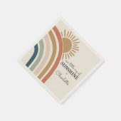 Boho Zonneschijn servet voor Verjaardag of baby sh (Hoek)