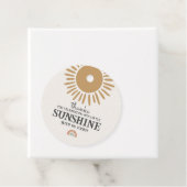 boho zonneschijn verjaardag regenboog gunst tag bedankjes labels (In situ)