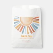 Boho zonneschijn zon jongen baby shower bedankzakje (Voorkant)