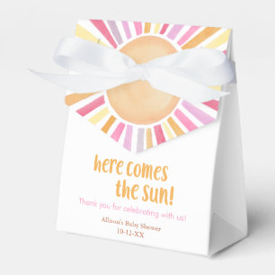 Boho zonneschijn zon meisje baby shower bedankdoosjes