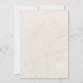 Boho Zonnige Minimale Babyborrel Kaart (Achterkant)