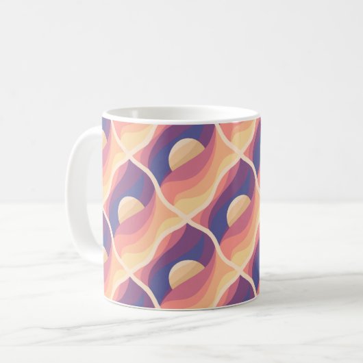 Boho Zonsondergang Koffiemok (Voorkant links)