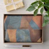 Boho zonsondergang over bergen - Retro aards lands Tissuepapier (Geschenk)