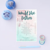 Boho zou ze liever Baby shower spelen Flyer (Enkel)