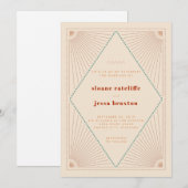 Boho Zuidwest Huwelijk Kaart (Voorkant / Achterkant)