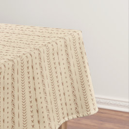 Boho Zuidwestelijke Geometrische Streep Warm Neutr Tafelkleed