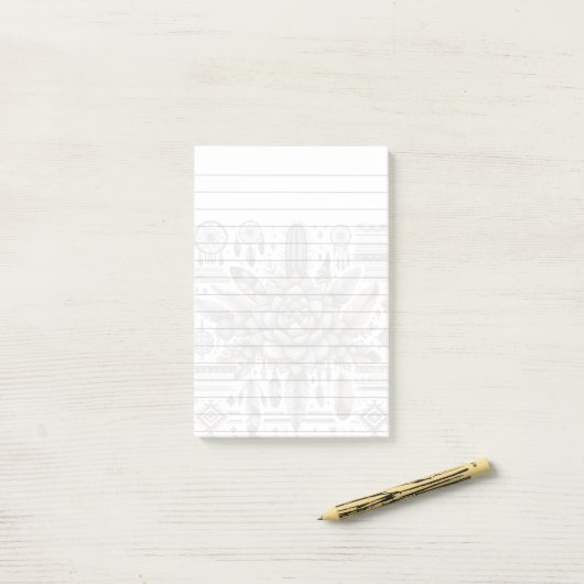 Boho/Zuidwesters ontwerp 3M Post-it® notities Notes (Op bureau)