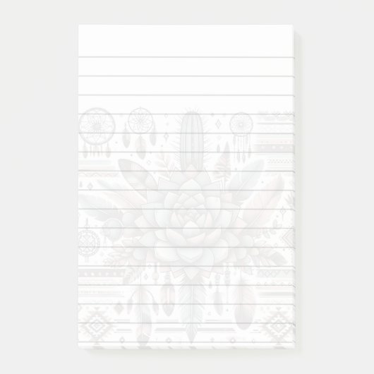 Boho/Zuidwesters ontwerp 3M Post-it® notities Notes (Voorkant)