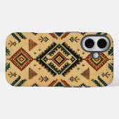 Boho Zuidwesterse Tribale Geometrische Patroon Tel Case-Mate iPhone Case (Achterkant (horizontaal))
