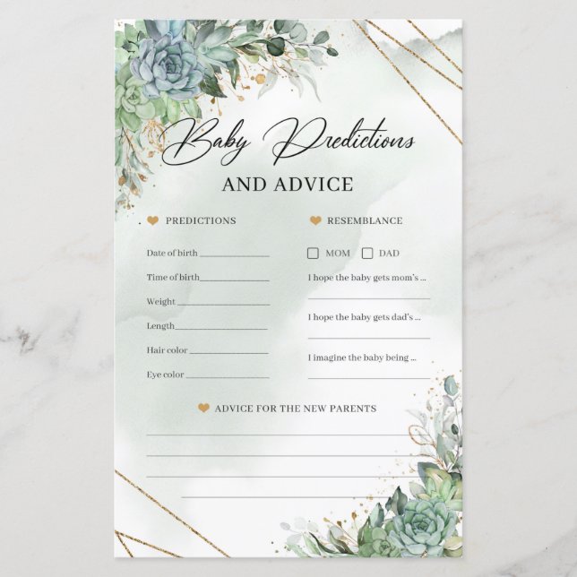 Boho zuigt gouden Baby Voorspelling en advies op (Voorkant)