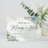 Boho zuigt groen op Hoe groot is mama's buik? Informatiekaartje (Staand voorkant)