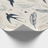 Boho Zwaluww & Zon Inpakpapier (Hoek)