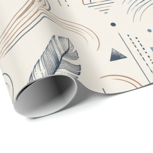 Boho Zwaluww & Zon Inpakpapier (Rol Hoek)