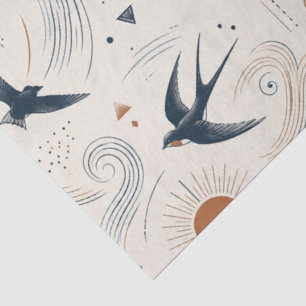 Boho Zwaluww & Zon Tissuepapier