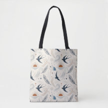 Boho Zwaluww & Zon Tote Tas