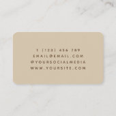 Boho Zwangere Lady Illustratie Doula Midechtgenote Visitekaartje (Achterkant)