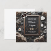 Boho zwangerschapsaankondiging | Wonderen gebeuren Aankondiging (Voorkant / Achterkant)