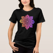 Boho zwart medaillon T-shirt- Shirt (Voorkant)