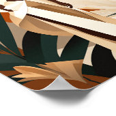 Boho Zwart Meisje Boss Vrouw Gezichtloze Wand Art  Poster (Hoek)