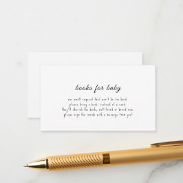 Boho Zwart Wit Boeken voor Baby Kaart