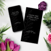 Boho zwart-wit  botanische bruiloft