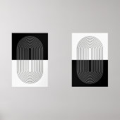 Boho Zwart & Wit Muurkunst Sets (Voorkant)