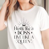 Boho zwoeg als een baas Leef als een koningin Tri-Blend Shirt