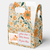 bohoGEPERSONALISEERDE WITTE ORANJE DOUCHE Uitnodig Bedankdoosjes (Geopend)