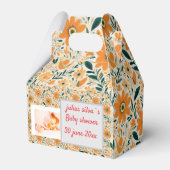 bohoGEPERSONALISEERDE WITTE ORANJE DOUCHE Uitnodig Bedankdoosjes (Voorkant Zijde)