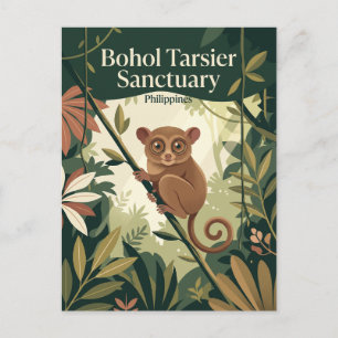 Bohol Tarsier Sanctuary Filipijnen Briefkaart