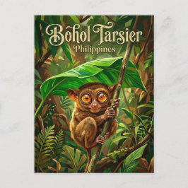 Bohol Tarsier Sanctuary Filipijnen Briefkaart