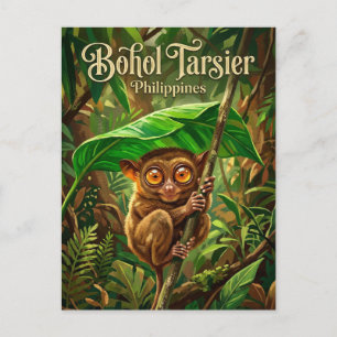Bohol Tarsier Sanctuary Filipijnen Briefkaart