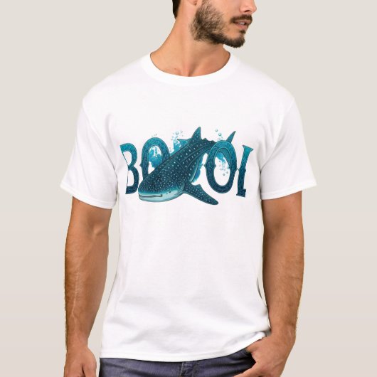 BOHOL WHALE SHAK ONTMOETING T-SHIRT (Voorkant)
